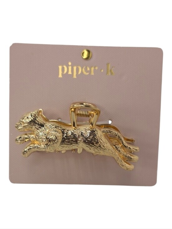 Piper K Accessories - 🐆▪️Piper k ▪️uk Exclsive Gold Leaping Cheetah Metal Hair Claw Clip
